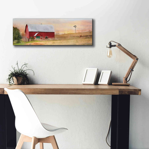 Image of 'Horse Farm' by Lori Deiter, Canvas Wall Art,36 x 12