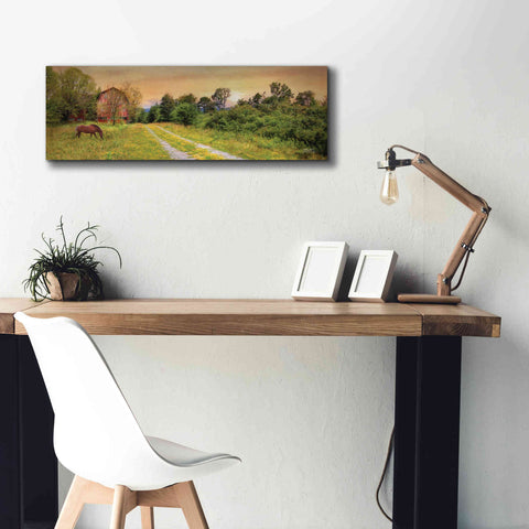 Image of 'Good Grazing' by Lori Deiter, Canvas Wall Art,36 x 12