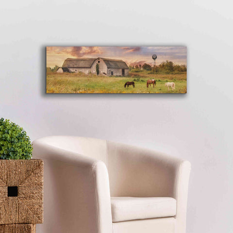 Image of 'Clayton Barnyard' by Lori Deiter, Canvas Wall Art,36 x 12