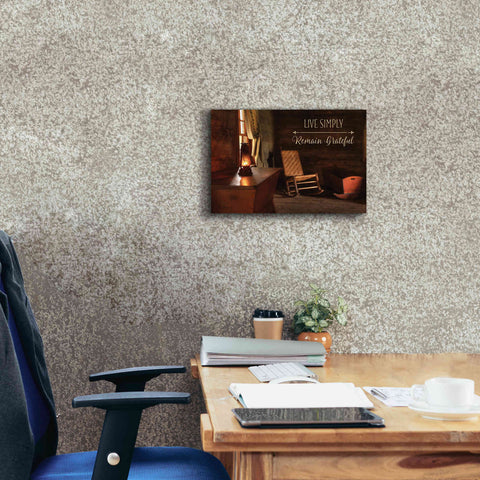 Image of 'Live Simply' by Lori Deiter, Canvas Wall Art,18 x 12