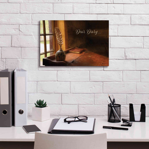 Image of 'Dear Diary' by Lori Deiter, Canvas Wall Art,18 x 12