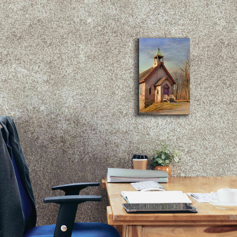 Image of 'Eckley St. James Church' by Lori Deiter, Canvas Wall Art,12 x 18