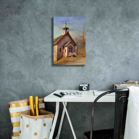 Image of 'Eckley St. James Church' by Lori Deiter, Canvas Wall Art,12 x 18