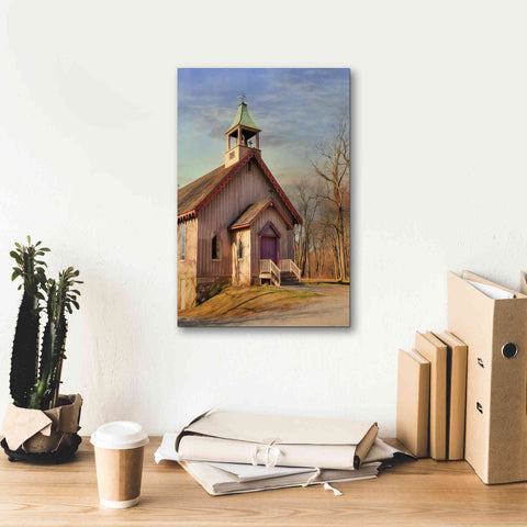 Image of 'Eckley St. James Church' by Lori Deiter, Canvas Wall Art,12 x 18