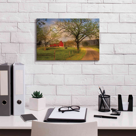 Image of 'Country Sunrise' by Lori Deiter, Canvas Wall Art,18 x 12