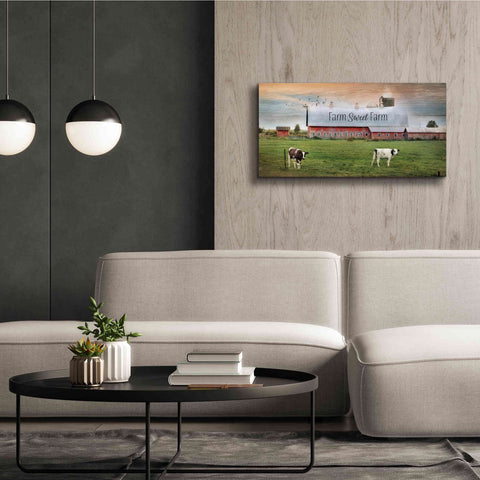 Image of 'Farm Sweet Farm' by Lori Deiter, Canvas Wall Art,40 x 20