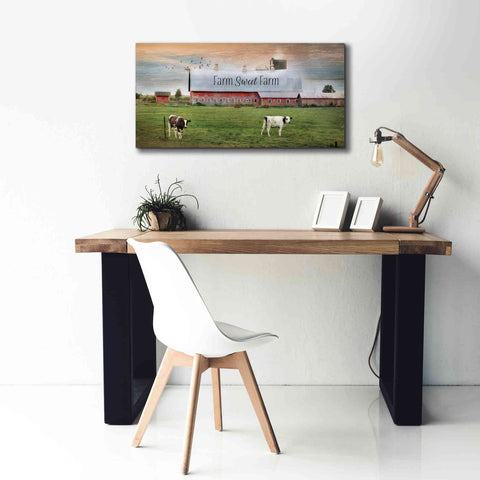 Image of 'Farm Sweet Farm' by Lori Deiter, Canvas Wall Art,40 x 20