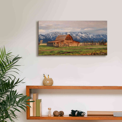 Image of 'Mormon Row II' by Lori Deiter, Canvas Wall Art,24 x 12