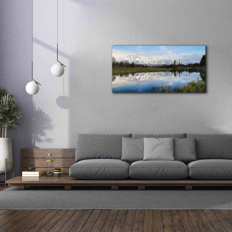 Image of 'Grand Teton Sunrise' by Lori Deiter, Canvas Wall Art,60 x 30