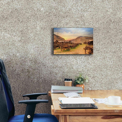 Image of 'Old Trail Town' by Lori Deiter, Canvas Wall Art,18 x 12