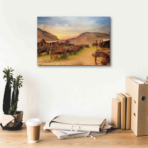 Image of 'Old Trail Town' by Lori Deiter, Canvas Wall Art,18 x 12