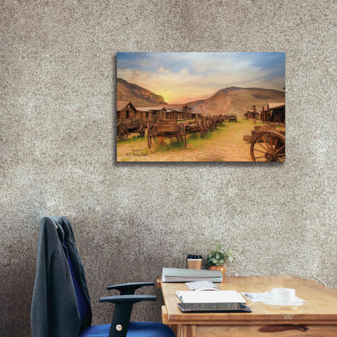 Image of 'Old Trail Town' by Lori Deiter, Canvas Wall Art,40 x 26