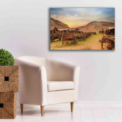 Image of 'Old Trail Town' by Lori Deiter, Canvas Wall Art,40 x 26