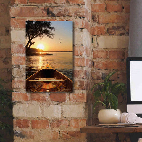 Image of 'Sunset on the Lake I' by Lori Deiter, Canvas Wall Art,12 x 18