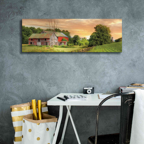 Image of 'Greener Pastures' by Lori Deiter Canvas Wall Art,36 x 12