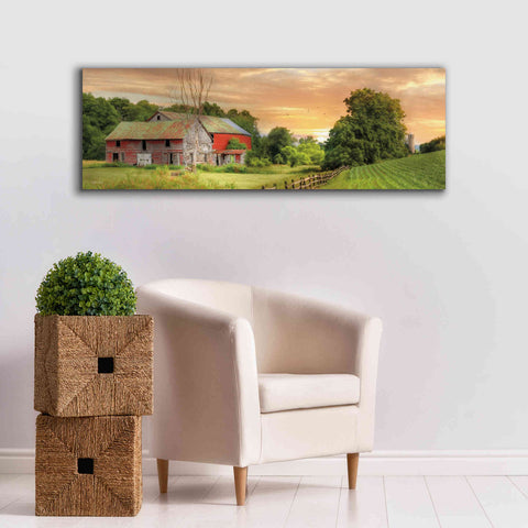 Image of 'Greener Pastures' by Lori Deiter Canvas Wall Art,60 x 20