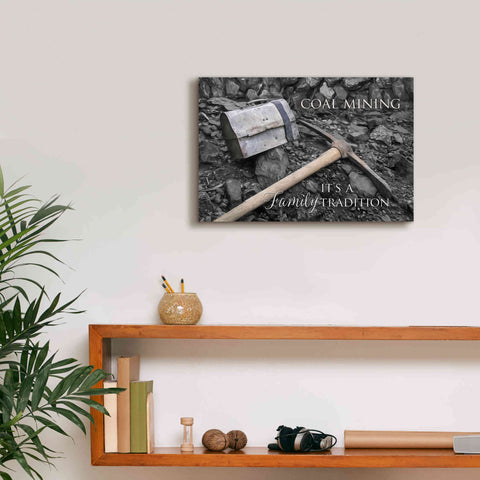 Image of 'Coal Mining - Family Tradition' by Lori Deiter Canvas Wall Art,18 x 12