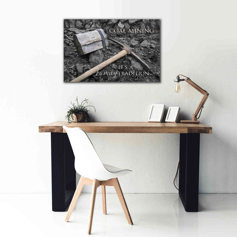 Image of 'Coal Mining - Family Tradition' by Lori Deiter Canvas Wall Art,40 x 26
