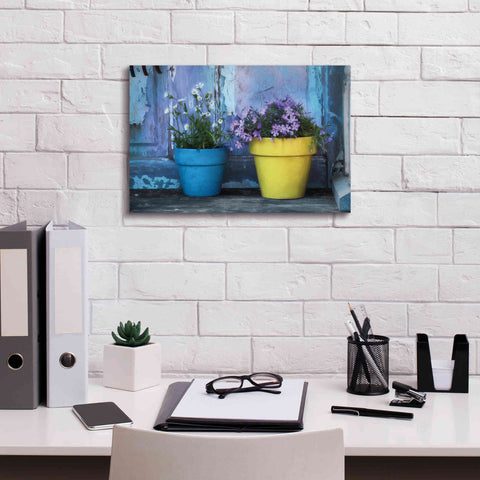 Image of 'She Shed Flowers' by Lori Deiter Canvas Wall Art,18 x 12
