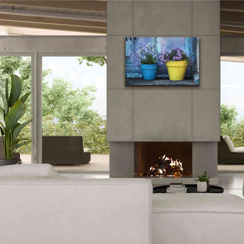 Image of 'She Shed Flowers' by Lori Deiter Canvas Wall Art,40 x 26