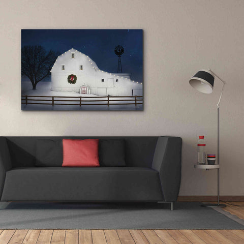 Image of 'Christmas Starry Night' by Lori Deiter Canvas Wall Art,60 x 40