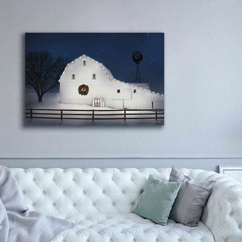 Image of 'Christmas Starry Night' by Lori Deiter Canvas Wall Art,60 x 40