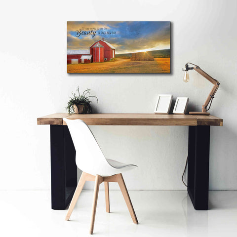 Image of 'The Beauty in Each New Day' by Lori Deiter Canvas Wall Art,40 x 20