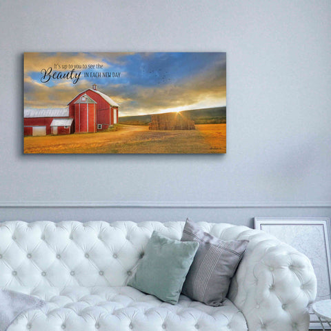 Image of 'The Beauty in Each New Day' by Lori Deiter Canvas Wall Art,60 x 30