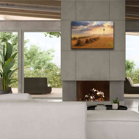 Image of 'Amish Country Sunrise' by Lori Deiter Canvas Wall Art,40 x 26