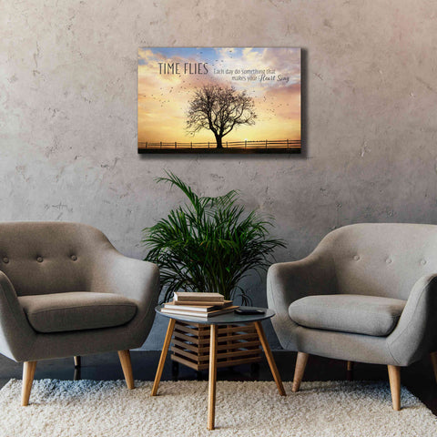 Image of 'Time Flies' by Lori Deiter Canvas Wall Art,40 x 26