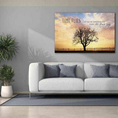 Image of 'Time Flies' by Lori Deiter Canvas Wall Art,60 x 40