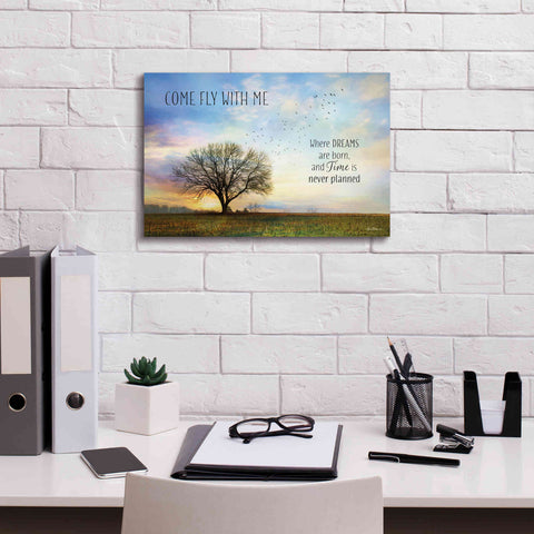 Image of 'Come Fly with Me' by Lori Deiter Canvas Wall Art,18 x 12