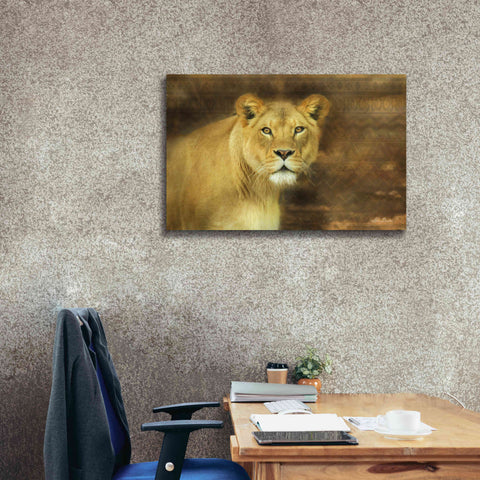 Image of 'Tribal Lioness' by Lori Deiter Canvas Wall Art,40 x 26