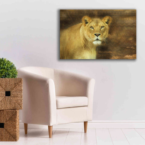 Image of 'Tribal Lioness' by Lori Deiter Canvas Wall Art,40 x 26