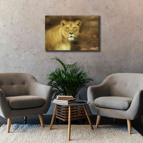 Image of 'Tribal Lioness' by Lori Deiter Canvas Wall Art,40 x 26
