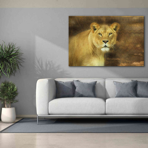 Image of 'Tribal Lioness' by Lori Deiter Canvas Wall Art,60 x 40