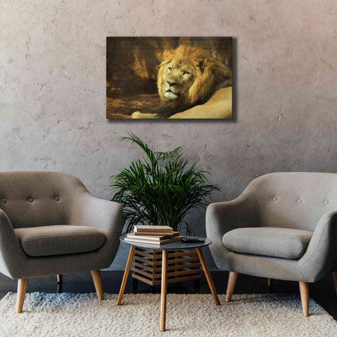 Image of 'Tribal Lion' by Lori Deiter Canvas Wall Art,40 x 26