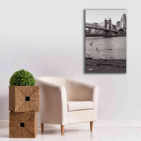 Image of 'Suspension Bridge I' by Donnie Quillen Canvas Wall Art,26 x 40