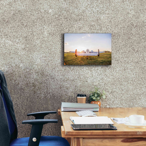 Image of 'Into the Sunset' by Donnie Quillen Canvas Wall Art,18 x 12