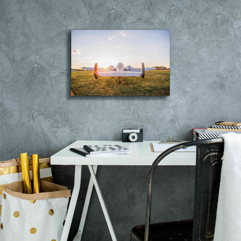 Image of 'Into the Sunset' by Donnie Quillen Canvas Wall Art,18 x 12