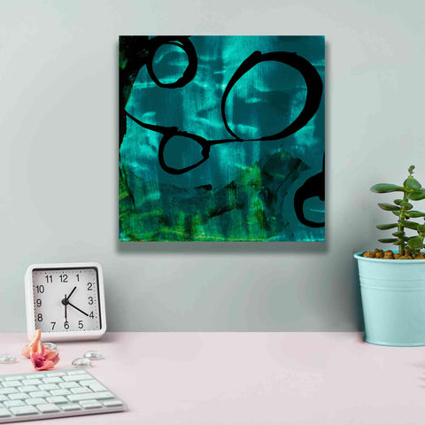 Image of 'Turquoise Element II' by Sisa Jasper Canvas Wall Art,12 x 12