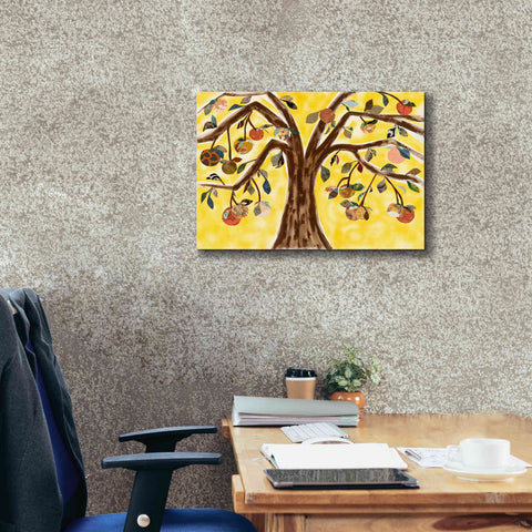 Image of 'Yellow Orange Tree' by Sisa Jasper Canvas Wall Art,26 x 18