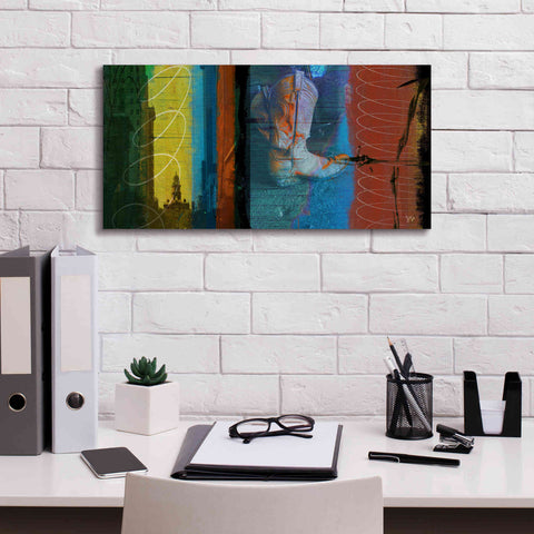 Image of 'Boot Collage' by Sisa Jasper Canvas Wall Art,24 x 12