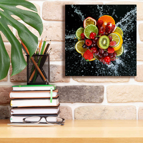 Image of 'Fruit Splash III' Canvas Wall Art,12 x 12