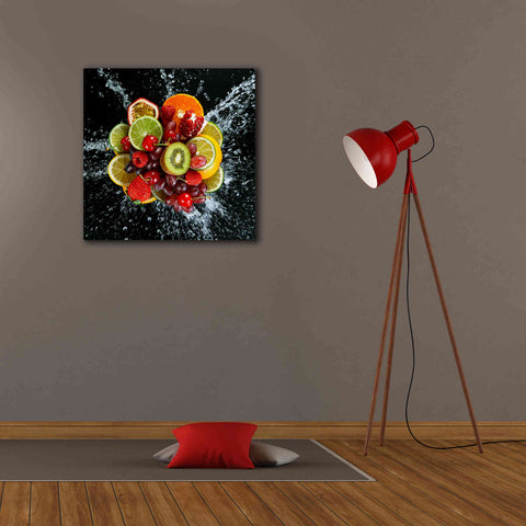 Image of 'Fruit Splash III' Canvas Wall Art,26 x 26