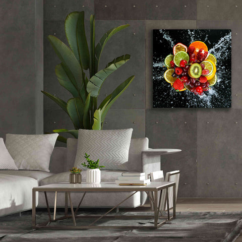Image of 'Fruit Splash III' Canvas Wall Art,37 x 37