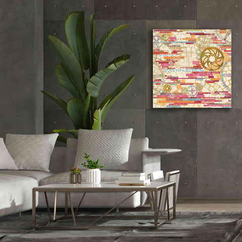 Image of 'EU Timetable I on White' by Kathy Ferguson, Canvas Wall Art,37 x 37