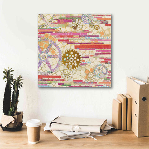 Image of 'EU Timetable II on White' by Kathy Ferguson, Canvas Wall Art,18 x 18