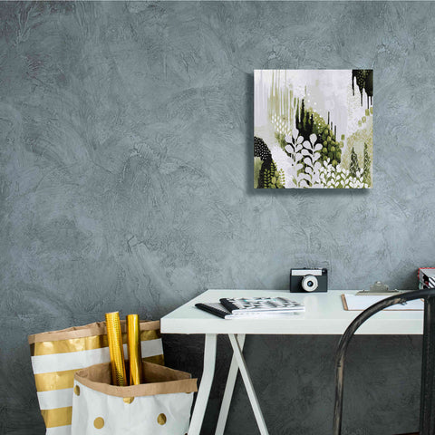 Image of 'BW Forest II with Green' by Kathy Ferguson, Canvas Wall Art,12 x 12