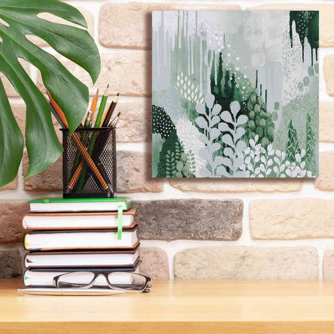 Image of 'Light Green Forest II' by Kathy Ferguson, Canvas Wall Art,12 x 12